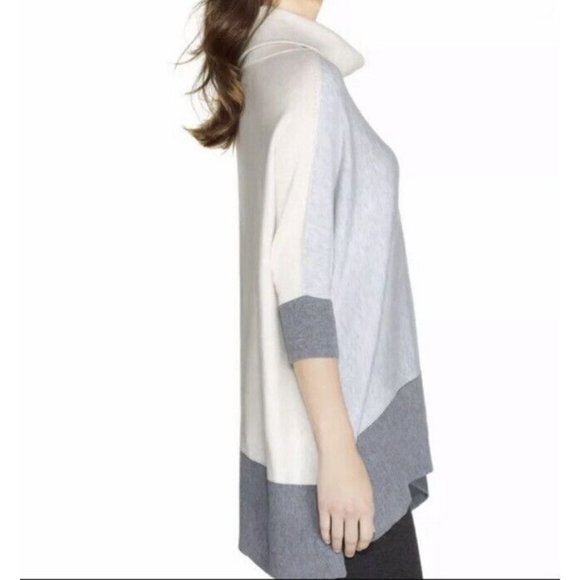 White House Black Market Sweater Women's XL X-Large Dolman Sleeves Colorblock - Picture 4 of 16